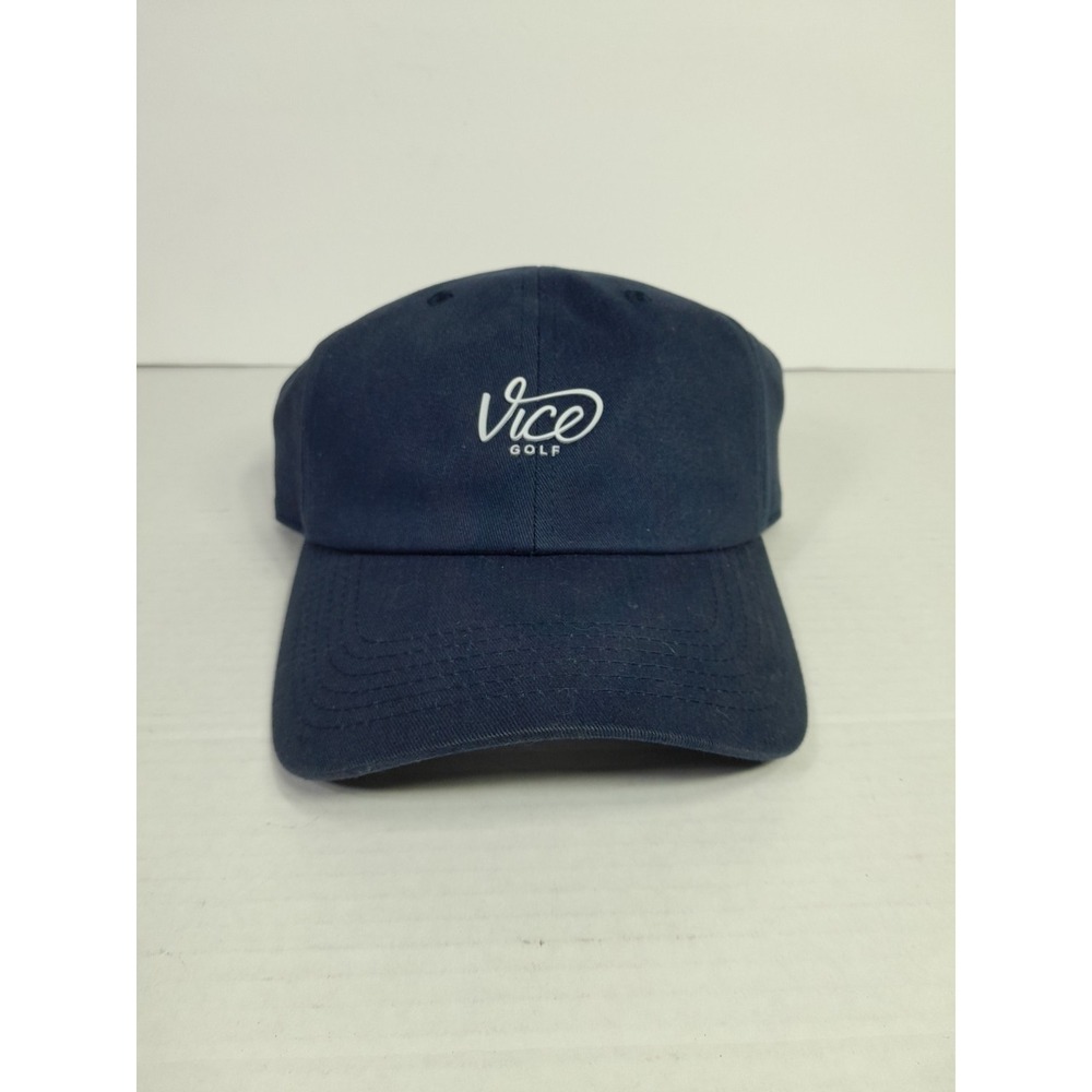 Vice Golf Hat Ball Cap Blue Mens Snapback Adjustable